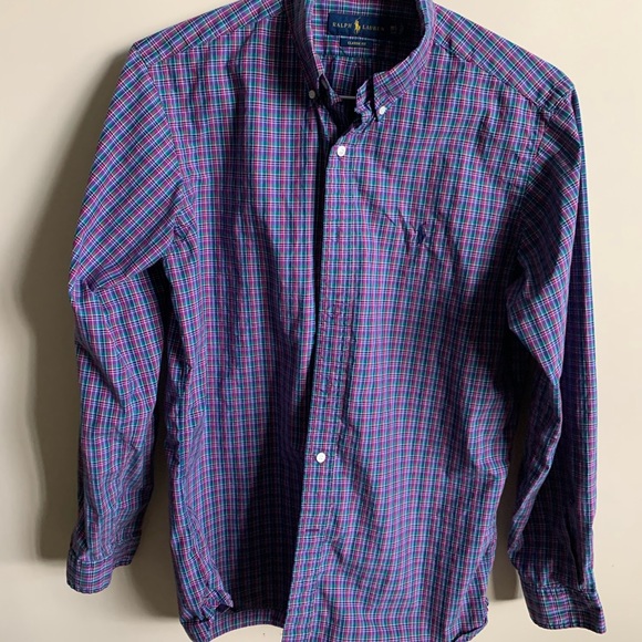 Multi Colored Ralph Lauren Long Sleeve Button Down Shirt - Picture 1 of 7